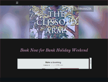 Tablet Screenshot of clissoldarms.co.uk